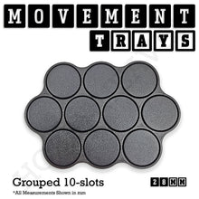 Load image into Gallery viewer, 28mm Movement Trays for Tabletop Games | Wargaming | Full Range - ModelBricks
