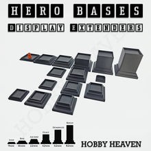 Load image into Gallery viewer, Hero Bases Display Extenders | Squares and Rectangles | Convert Gaming Bases to Display Bases &amp; Plinths - ModelBricks
