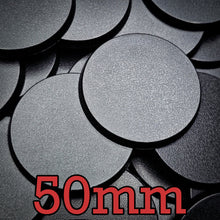 Load image into Gallery viewer, 50mm Round Plain Plastic Base - ModelBricks
