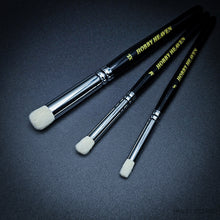 Load image into Gallery viewer, Hobby Heaven 3-Piece Dry Brush Set – S/M/L Miniature Painting Brushes - ModelBricks
