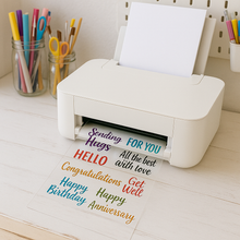 Load image into Gallery viewer, 5 x A4 Inkjet Printable Acetate Sheets – Clear Film for Crafts &amp; Card Making - ModelBricks
