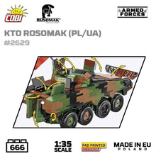 Load image into Gallery viewer, KTO Rosomak armoured car brick model - COBI 2629 - 665 bricks
