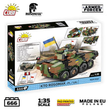Load image into Gallery viewer, KTO Rosomak armoured car brick model - COBI 2629 - 665 bricks
