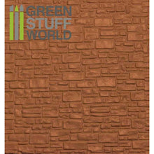Load image into Gallery viewer, Green Stuff World: Textured ABS Plasticard Sheet - Smooth Rock Wall - ModelBricks
