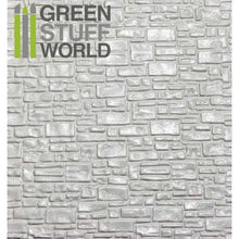 Load image into Gallery viewer, Green Stuff World: Textured ABS Plasticard Sheet - Smooth Rock Wall - ModelBricks
