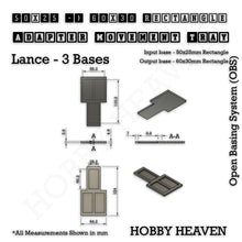 Load image into Gallery viewer, Square and Rectangle Movement Trays Adapters for Tabletop Games - ModelBricks
