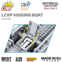 Load image into Gallery viewer, LCVP Higgins Boat brick model - COBI 4849 - 715 bricks
