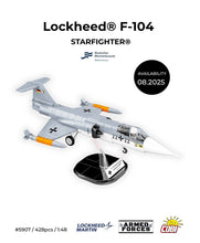 Load image into Gallery viewer, Lockheed F-104 Starfighter (Luftwaffe) brick plane model - COBI 5907 - 420 bricks
