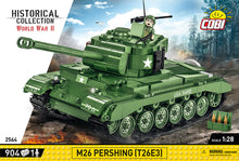 Load image into Gallery viewer, M26 Pershing (T26E3) brick tank model - COBI 2564 - 904 bricks - ModelBricks
