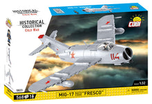 Load image into Gallery viewer, MIG-17 "Fresco" brick plane model - COBI 5823 - 568 bricks
