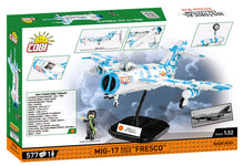 Load image into Gallery viewer, MIG-17 NATO 'FRESCO' brick plane model - COBI 2424 - 577 bricks
