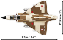 Load image into Gallery viewer, Mirage IIIC brick plane model - COBI 5818 - 444 bricks
