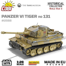 Load image into Gallery viewer, Panzer VI Tiger I 131 The Tank Museum brick tank model - COBI 2588 - 1275 bricks
