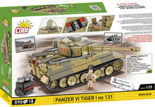 Load image into Gallery viewer, Panzer VI Tiger No. 131 The Tank Museum brick tank model - COBI 3123 - 898 bricks - ModelBricks
