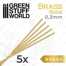 Load image into Gallery viewer, Green Stuff World: Brass Pinning Rods - 5pc - ModelBricks
