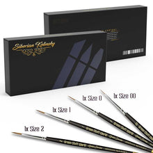 Load image into Gallery viewer, Green Stuff World: Premium Siberian Kolinsky Gold Series Paintbrush Set - 4pc - ModelBricks
