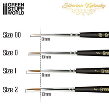 Load image into Gallery viewer, Green Stuff World: Premium Siberian Kolinsky Gold Series Paintbrush Set - 4pc - ModelBricks
