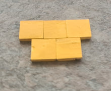 Charger l'image dans la galerie, Dalles Carrées 8,5mm x 8,5mm - Échelle 1:35 - Jaune

