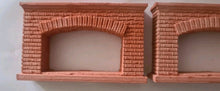 Load image into Gallery viewer, 2 x 1:24th Scale Fireplaces in Pink/Brick Red - ModelBricks
