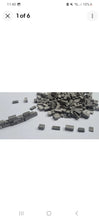 Load image into Gallery viewer, 1:35th Scale Bundle Offer -  Grey -  1000 Bricks, 450 Slabs, 64 Curbstones, 300 Stone Wall Blocks, 1200 Cobblestones and 200g Grey Cement - ModelBricks
