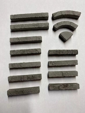 1:24th Scale Curbstones x 28 - ModelBricks
