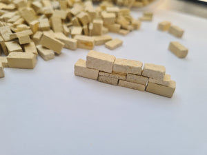 1:35th Scale 250 Yellow Stone Wall Blocks