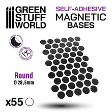 Load image into Gallery viewer, Green Stuff World: Self Adhesive Round Magnetic Bases Sheet - ModelBricks
