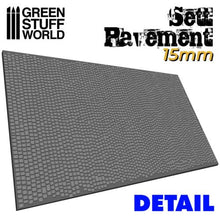Load image into Gallery viewer, Green Stuff World: 15mm Textured Rolling Pin - Sett Pavement - ModelBricks
