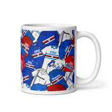 Load image into Gallery viewer, Sampdoria Retro Shirts Collage Ceramic Football Mug
