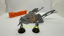 Load image into Gallery viewer, Scattered Wreckage Terrain Set – 2 sets | 28mm–32mm Sci-Fi Legion Miniature Scenery
