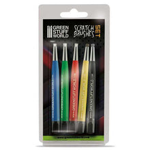 Load image into Gallery viewer, Green Stuff World: Scratch Brush Pen Set - 5pc - ModelBricks
