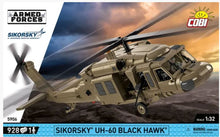 Load image into Gallery viewer, Sikorsky UH-60 Black Hawk helicopter brick model - COBI 5906 - 928 bricks - ModelBricks
