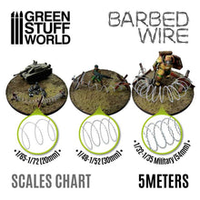 Load image into Gallery viewer, Green Stuff World: 3d Printed Resin Bits Scenery - Simulated Barbed Wire - 1:32-1:35 (5m) - ModelBricks
