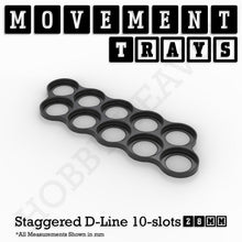 Load image into Gallery viewer, 28mm Movement Trays for Tabletop Games | Wargaming | Full Range - ModelBricks
