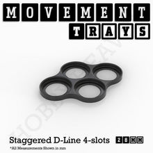 Load image into Gallery viewer, 28mm Movement Trays for Tabletop Games | Wargaming | Full Range - ModelBricks
