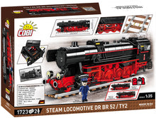 Load image into Gallery viewer, Steam Locomotive DRB Class 52/TY-2 train brick model - COBI 6283 - 1723 bricks
