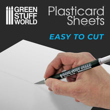 Load image into Gallery viewer, Green Stuff World: Plasticard Styrene Sheets: 20x30cm - 7pc - ModelBricks
