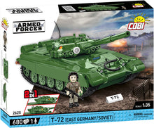 Load image into Gallery viewer, T-72 M1 DDR &amp; RU brick tank model  - COBI 2625 - 678 bricks
