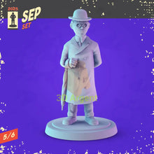 Load image into Gallery viewer, Tintin &amp; Asterix Miniatures Set – 3D Printed 32mm Resin Figures RPG D&amp;D Display
