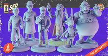 Load image into Gallery viewer, Tintin &amp; Asterix Miniatures Set – 3D Printed 32mm Resin Figures RPG D&amp;D Display
