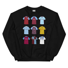 Load image into Gallery viewer, Burnley Retro Shirts Unisex Themed Sweatshirt (9 Classic Shirt Artwork) - ModelBricks
