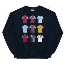 Load image into Gallery viewer, Burnley Retro Shirts Unisex Themed Sweatshirt (9 Classic Shirt Artwork) - ModelBricks
