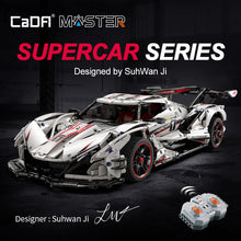 Load image into Gallery viewer, V12 Hyper Car RC brick model kit - CADA C61053W - 4449 bricks
