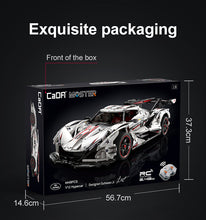 Load image into Gallery viewer, V12 Hyper Car RC brick model kit - CADA C61053W - 4449 bricks
