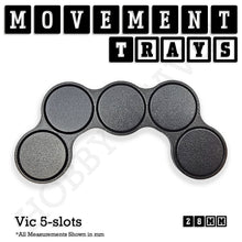 Load image into Gallery viewer, 28mm Movement Trays for Tabletop Games | Wargaming | Full Range - ModelBricks
