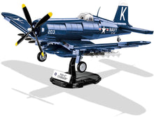 Load image into Gallery viewer, Vought F4U-4 Corsair brick plane model - COBI 2417 - 520 bricks - ModelBricks
