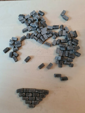 1:24th Scale Cobblestones - Grey Colour - ModelBricks