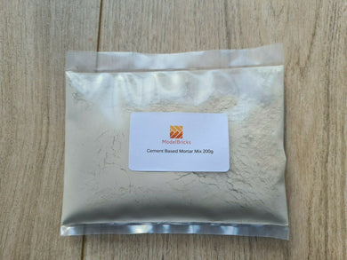 Beige Cement Based Mortar Mix For Miniature Bricks Paving 100g - ModelBricks