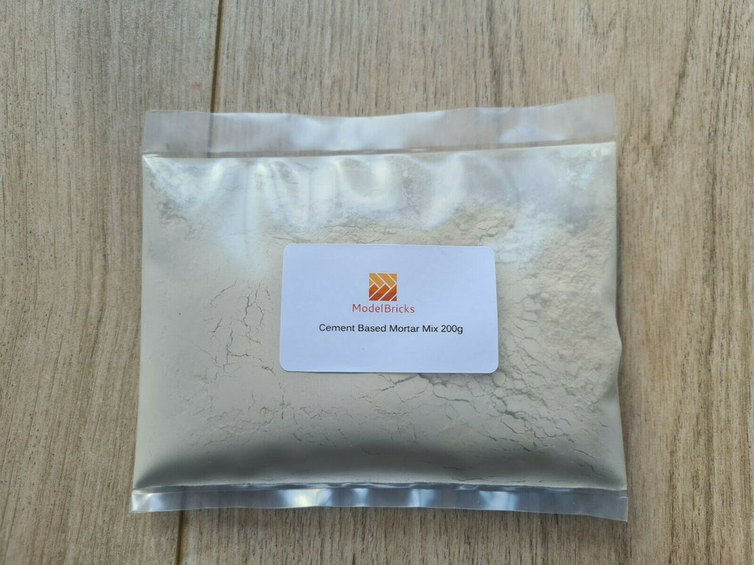 Beige Cement Based Mortar Mix For Miniature Bricks Paving 200g - ModelBricks