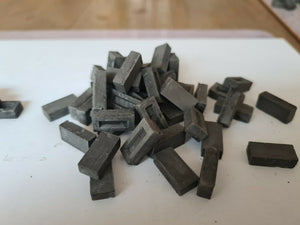 1:12th Scale Model Bricks - Grey Colour - ModelBricks